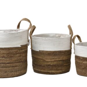 Set de 3 CP Paniers Even Blanc