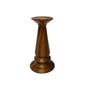 Bougeoir Walnut dia 8 H 15 cm