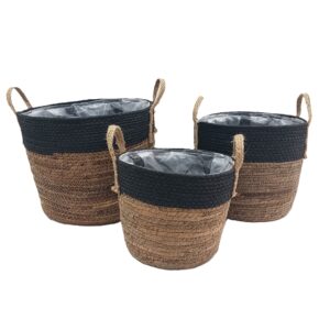 Set de 3 CP Paniers Even noir