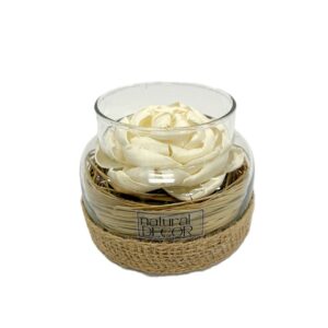 Pivoine bocal verre diam. 11.5 H.9.5