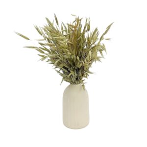 Vase céramique bouquet séché avoine H.25 cm