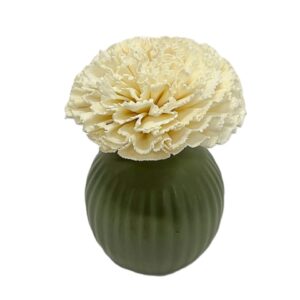 Diffuseur fleur Shola Ø10 vase vert