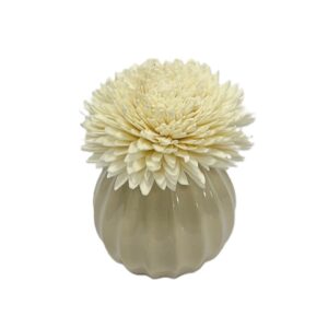 Diffuseur fleur Shola Ø10 vase gris