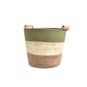 S/3 CP Avila vert, marron et naturel