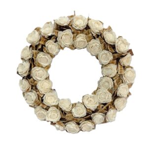Couronne ronde blanche diam 30 cm